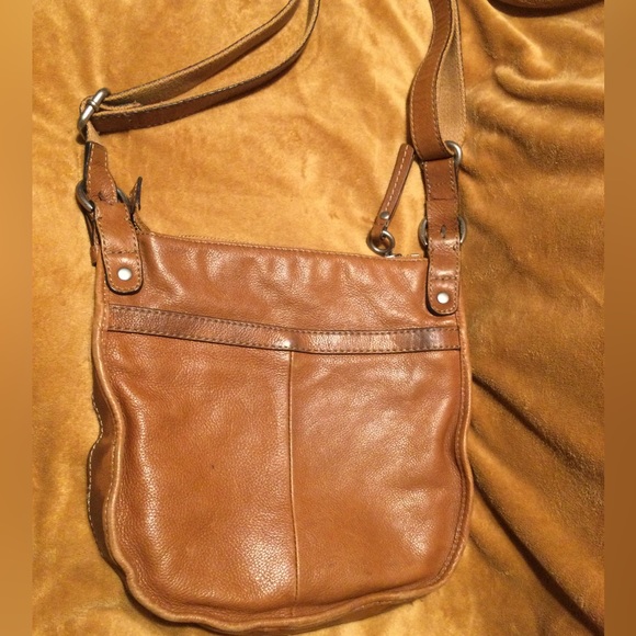 Fossil Pebbled Leather Crossbody Shoulder Handbag - Picture 4 of 9